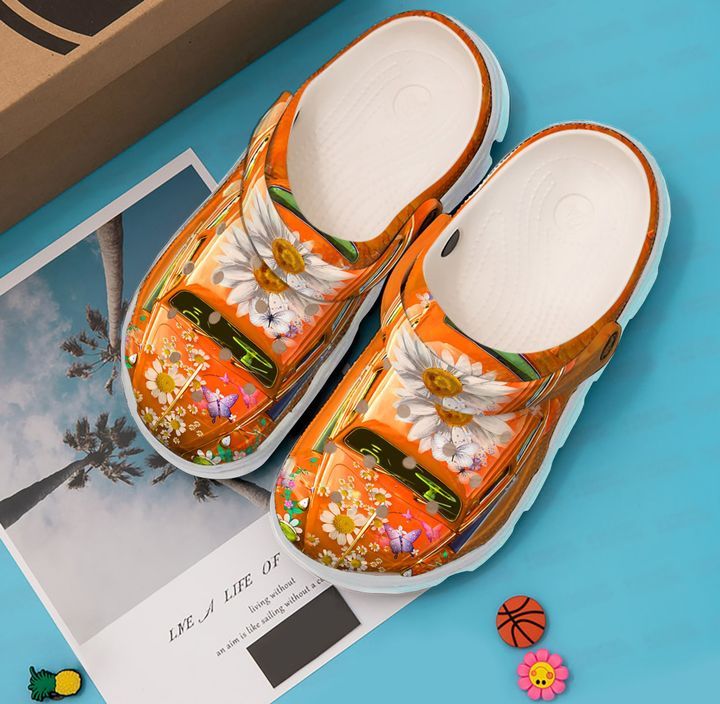 Hippie A Peace Car Sku 1318 Crocs Crocband Clog Comfortable For Mens Womens Classic Clog Water Shoes Hippie A Peace Car Sku 1318 Crocs Crocband Clog Comfortable For Mens Womens Classic Clog Water Shoes