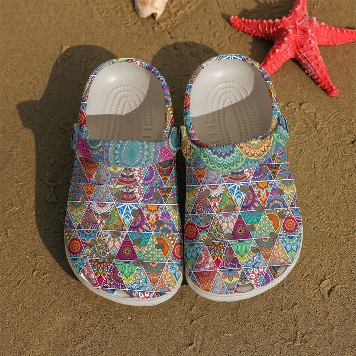 Hippie Bohemian Pattern Sku 1321 Crocs Crocband Clog Comfortable For Mens Womens Classic Clog Water Shoes Hippie Bohemian Pattern Sku 1321 Crocs Crocband Clog Comfortable For Mens Womens Classic Clog Water Shoes