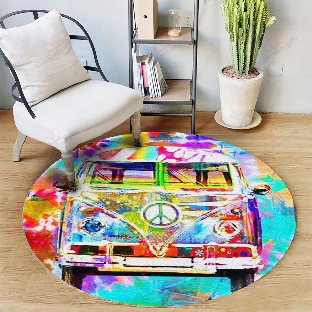 Hippie Color Round Carpet Floor Rug Living Room Bedroom Decor Round Area Rug Carpet Hippie Color Round Carpet Floor Rug Living Room Bedroom Decor Round Area Rug Carpet