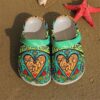 Hippie Follow Your Heart Crocs Clog Clog Shoes