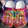 Hippie Girl Crocs Crocband Clog Comfortable For Mens Womens Classic Clog Water Shoes Shoes Hothot 141020