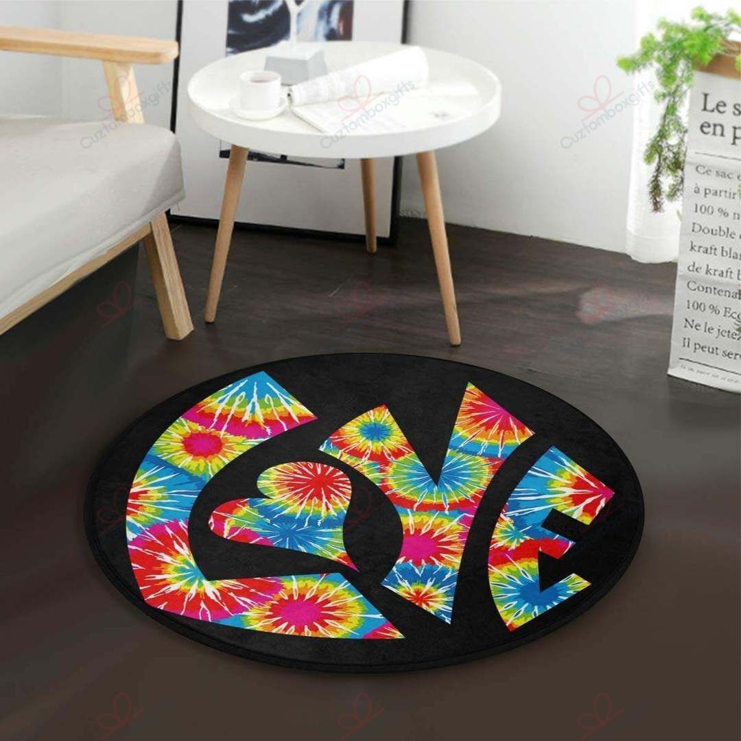 Hippie Love Round Carpet Floor Rug Living Room Bedroom Decor Round Area Rug Carpet Hippie Love Round Carpet Floor Rug Living Room Bedroom Decor Round Area Rug Carpet