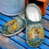 Hippie Peace Sku 1330 Crocs Crocband Clog Comfortable For Mens Womens Classic Clog Water Shoes