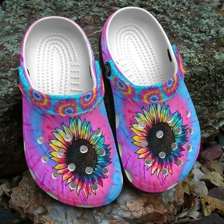 Hippie Personalize Clog Custom Crocs Fashionstyle Comfortable For Women Men Kid Print 3D Hippie Girl Hippie Personalize Clog Custom Crocs Fashionstyle Comfortable For Women Men Kid Print 3D Hippie Girl
