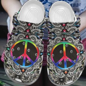 Hippie Personalize Clog Custom Crocs Fashionstyle Comfortable For Women Men Kid Print 3D Hippie Lover 69