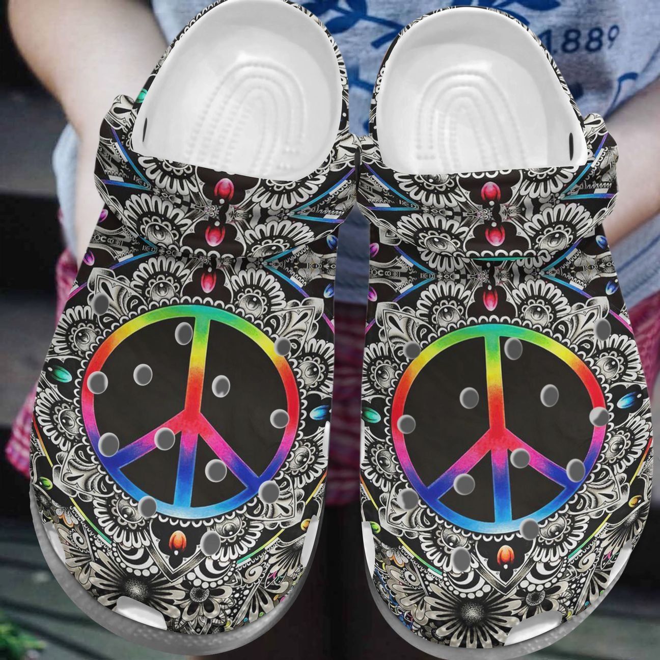 Hippie Personalize Clog Custom Crocs Fashionstyle Comfortable For Women Men Kid Print 3D Hippie Lover 69 Hippie Personalize Clog Custom Crocs Fashionstyle Comfortable For Women Men Kid Print 3D Hippie Lover 69