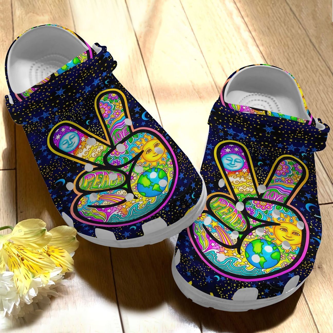 Hippie Personalize Clog Custom Crocs Fashionstyle Comfortable For Women Men Kid Print 3D Hippie Lover 90 Hippie Personalize Clog Custom Crocs Fashionstyle Comfortable For Women Men Kid Print 3D Hippie Lover 90