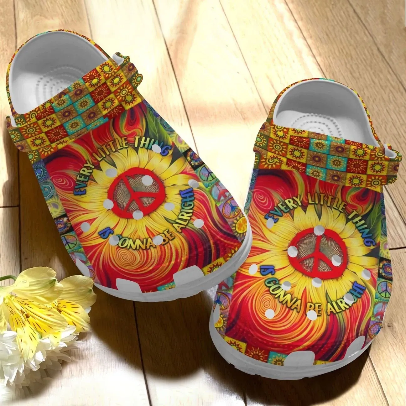 Hippie Personalize Clog Custom Crocs Fashionstyle Comfortable For Women Men Kid Print 3D Whitesole Hippie Quote Hippie Personalize Clog Custom Crocs Fashionstyle Comfortable For Women Men Kid Print 3D Whitesole Hippie Quote