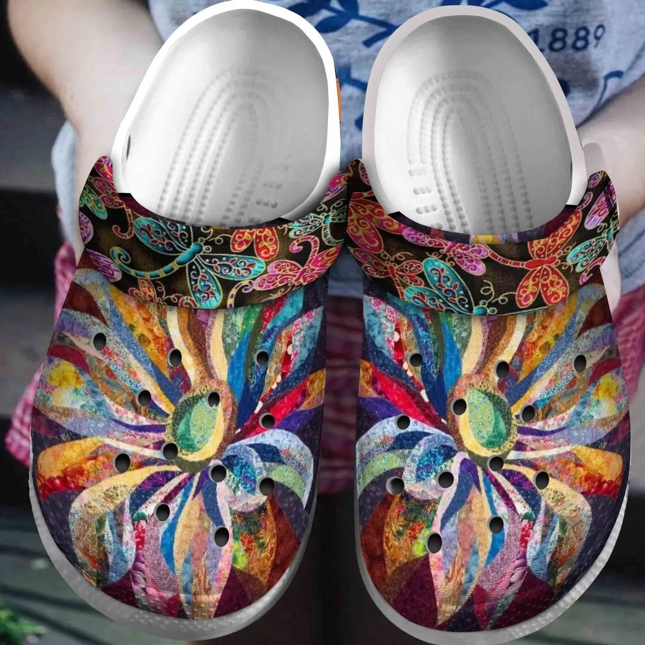 Hippie Personalized Clog Custom Crocs Comfortablefashion Style Comfortable For Women Men Kid Print 3D Amazing Child Flower Hippie Personalized Clog Custom Crocs Comfortablefashion Style Comfortable For Women Men Kid Print 3D Amazing Child Flower