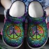 Hippie Personalized Clog Custom Crocs Comfortablefashion Style Comfortable For Women Men Kid Print 3D Colorful Hippie
