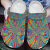 Hippie Personalized Clog Custom Crocs Comfortablefashion Style Comfortable For Women Men Kid Print 3D Hippie Color