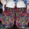Hippie Personalized Clog Custom Crocs Comfortablefashion Style Comfortable For Women Men Kid Print 3D Hippie Seamless Pattern