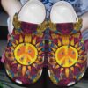 Hippie Personalized Clog Custom Crocs Comfortablefashion Style Comfortable For Women Men Kid Print 3D Hippie Sun