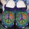 Hippie Personalized Clog Custom Crocs Comfortablefashion Style Comfortable For Women Men Kid Print 3D Hippie Symbol