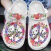 Hippie Personalized Clog Custom Crocs Comfortablefashion Style Comfortable For Women Men Kid Print 3D Imagine