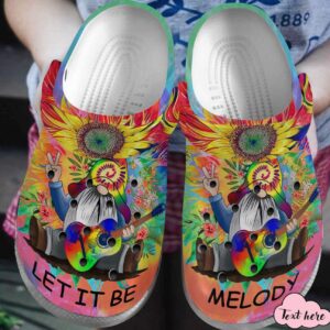 Hippie Personalized Clog Custom Crocs Comfortablefashion Style Comfortable For Women Men Kid Print 3D Let It Be