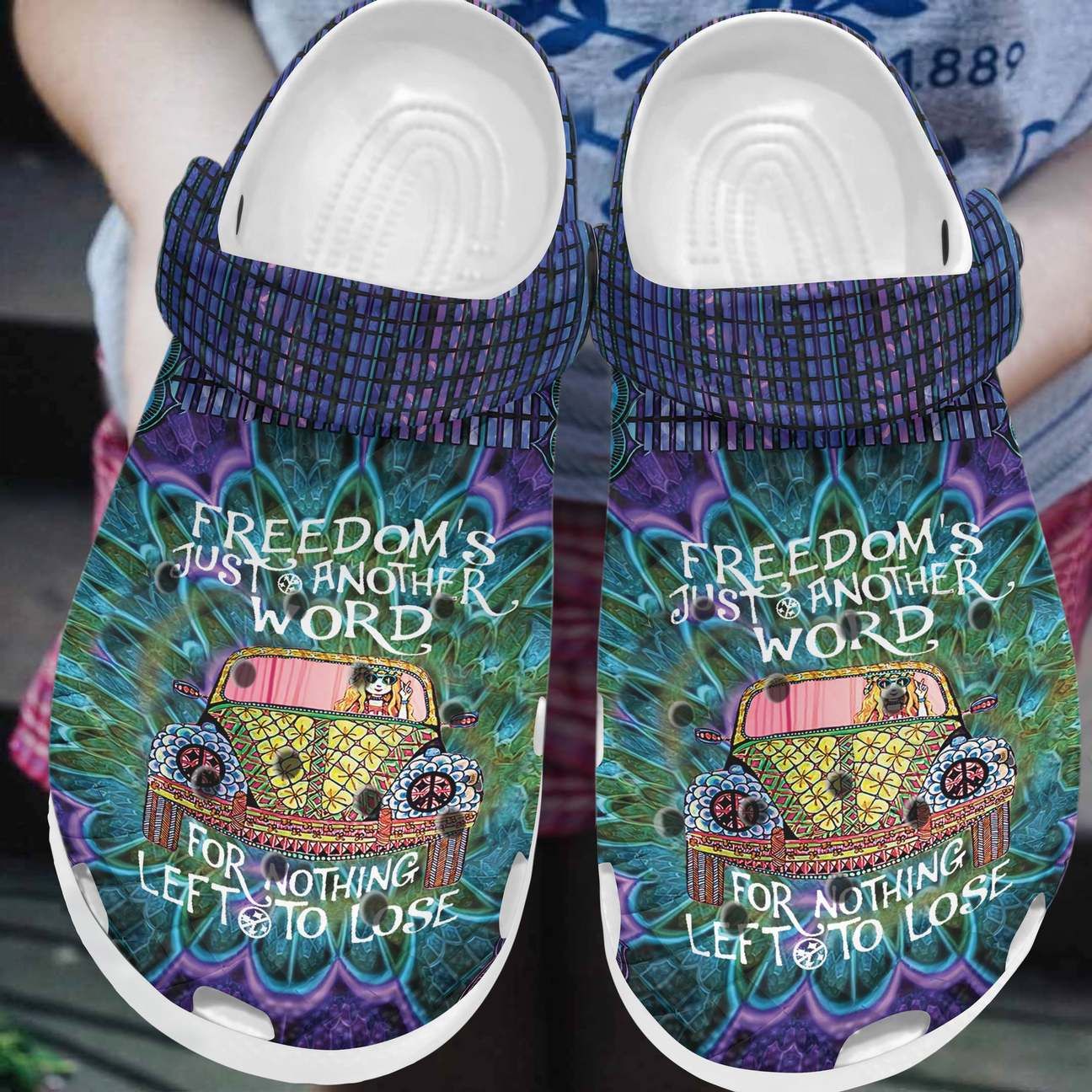 Hippie Personalized Clog Custom Crocs Comfortablefashion Style Comfortable For Women Men Kid Print 3D Nothing Left To Lose Hippie Personalized Clog Custom Crocs Comfortablefashion Style Comfortable For Women Men Kid Print 3D Nothing Left To Lose