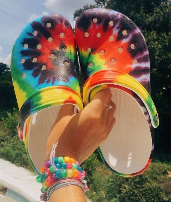 Hippie Personalized Clog Custom Crocs Comfortablefashion Style Comfortable For Women Men Kid Print 3D Tie Dye Hippie Personalized Clog Custom Crocs Comfortablefashion Style Comfortable For Women Men Kid Print 3D Tie Dye