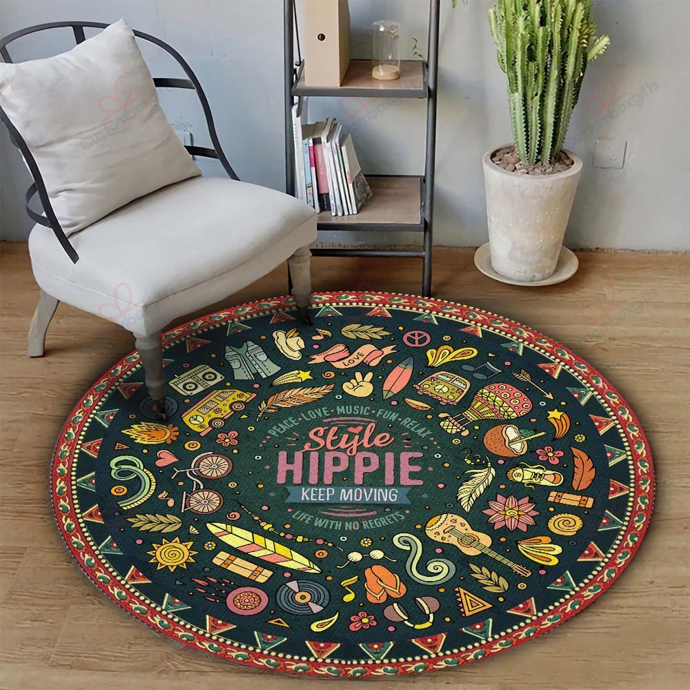 Hippie Things Round Carpet Floor Rug Living Room Bedroom Decor Round Area Rug Carpet Hippie Things Round Carpet Floor Rug Living Room Bedroom Decor Round Area Rug Carpet