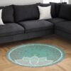 Hippy Yoga Round Carpet Floor Rug Living Room Bedroom Decor Round Area Rug Carpet