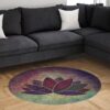 Hippy Yoga Meditation Round Carpet Floor Rug Living Room Bedroom Decor Round Area Rug Carpet