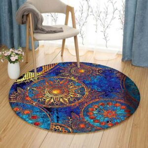 Hipster Round Carpet Floor Rug Living Room Bedroom Decor Round Area Rug Carpet