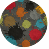 Hipster Polyester Round Carpet Floor Rug Living Room Bedroom Decor Round Area Rug Carpet