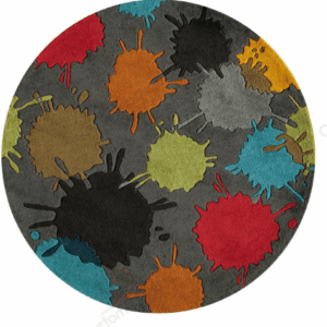 Hipster Polyester Round Carpet Floor Rug Living Room Bedroom Decor Round Area Rug Carpet