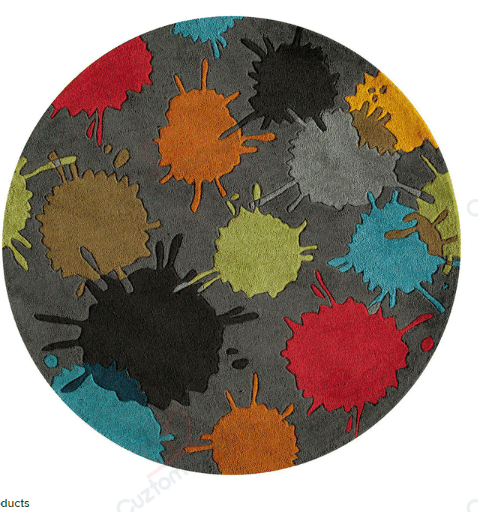 Hipster Polyester Round Carpet Floor Rug Living Room Bedroom Decor Round Area Rug Carpet Hipster Polyester Round Carpet Floor Rug Living Room Bedroom Decor Round Area Rug Carpet