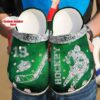 Hockey Diamond Green Personalize Clog Custom Crocs Clog Number On Sandal Fashion Style Comfortable For Women Men Kid