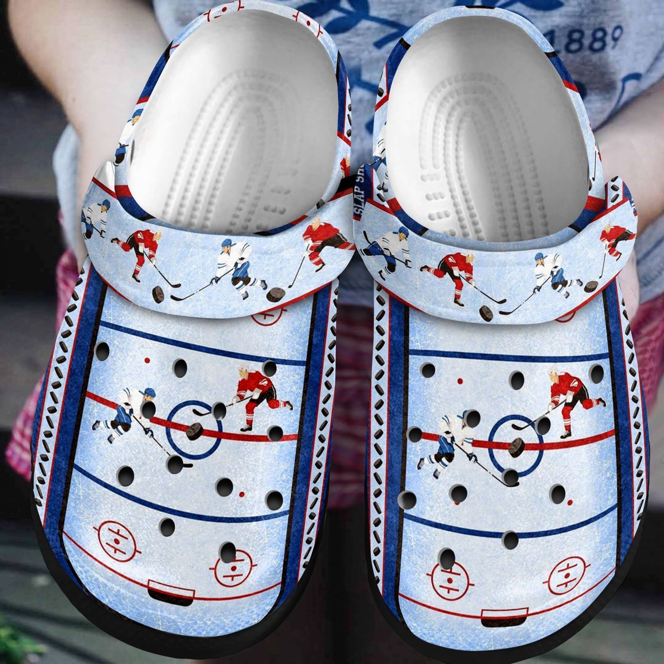Hockey Personalized Clog Custom Crocs Comfortablefashion Style Comfortable For Women Men Kid Print 3D Hockey Field Hockey Personalized Clog Custom Crocs Comfortablefashion Style Comfortable For Women Men Kid Print 3D Hockey Field