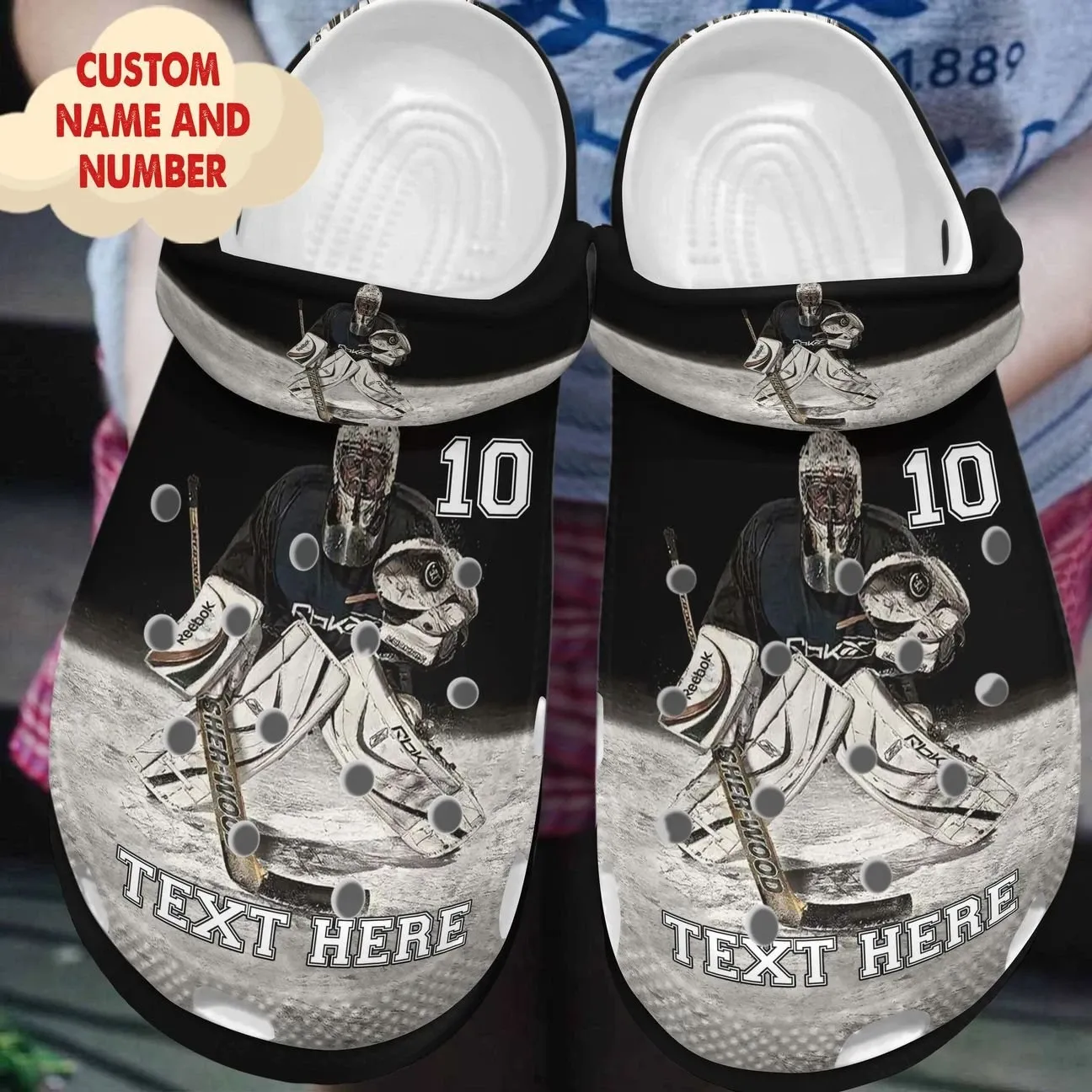 Hockey Personalized Clog Custom Crocs Comfortablefashion Style Comfortable For Women Men Kid Print 3D Hockey Player It’S Me Hockey Personalized Clog Custom Crocs Comfortablefashion Style Comfortable For Women Men Kid Print 3D Hockey Player It’S Me
