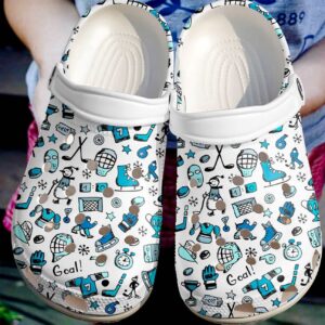 Hockey Personalized Clog Custom Crocs Comfortablefashion Style Comfortable For Women Men Kid Print 3D Hockey Stuff