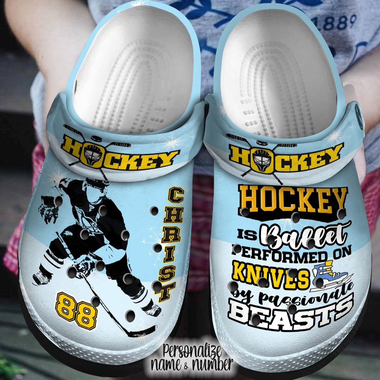 Hockey Personalized Clog Custom Crocs Comfortablefashion Style Comfortable For Women Men Kid Print 3D Play Hockey Hockey Personalized Clog Custom Crocs Comfortablefashion Style Comfortable For Women Men Kid Print 3D Play Hockey