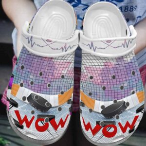 Hockey Personalized Clog Custom Crocs Comfortablefashion Style Comfortable For Women Men Kid Print 3D Wow Hockey