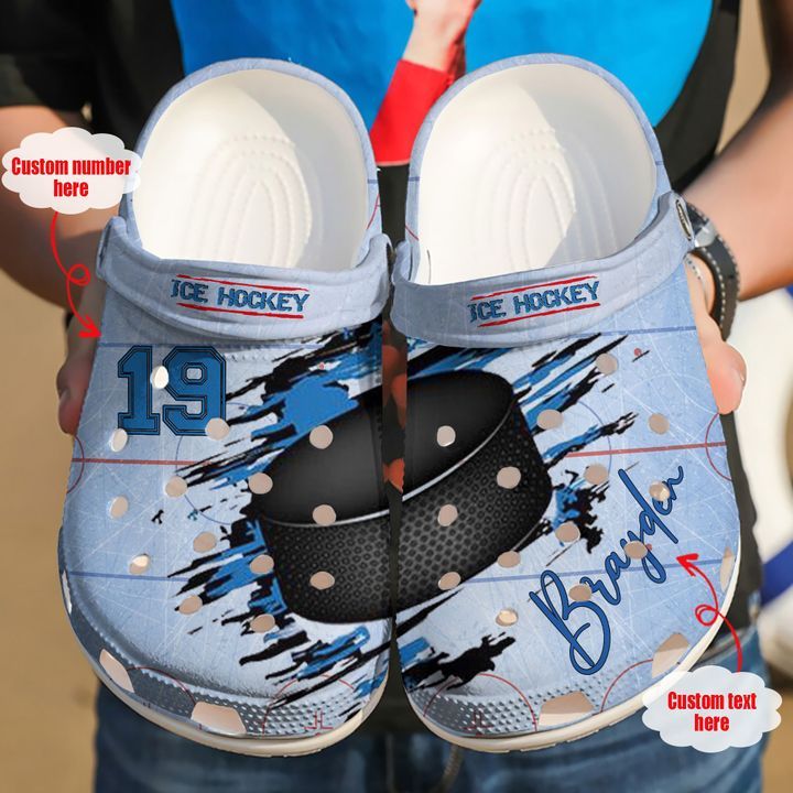 Hockey Personalized Lover Sku 1374 Crocs Crocband Clog Comfortable For Mens Womens Classic Clog Water Shoes Hockey Personalized Lover Sku 1374 Crocs Crocband Clog Comfortable For Mens Womens Classic Clog Water Shoes