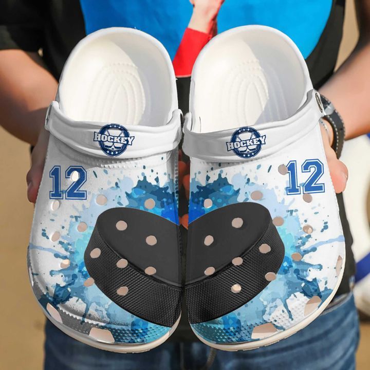 Hockey Personalized Player Sku 1377 Crocs Crocband Clog Comfortable For Mens Womens Classic Clog Water Shoes Hockey Personalized Player Sku 1377 Crocs Crocband Clog Comfortable For Mens Womens Classic Clog Water Shoes