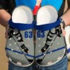 Hockey Player Grey Personalize Clog Custom Crocs Clog Number On Sandal Fashion Style Comfortable For Women Men Kid