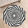 Hole Round Carpet Floor Rug Living Room Bedroom Decor Round Area Rug Carpet