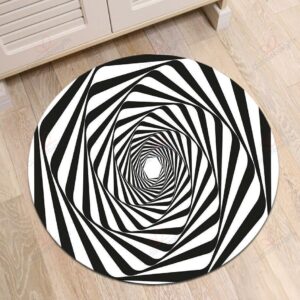 Hole Round Carpet Floor Rug Living Room Bedroom Decor Round Area Rug Carpet