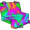 Holographic Neon Liquid Trippy Print Pet Car Back Seat Cover - eebe9e4bddf6