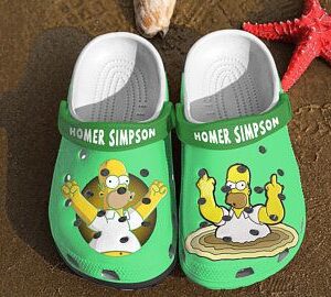 Homer Simpsons Crocs Crocband Clog Clog For Mens And Womens Classic Clog Water Shoes Comfortable