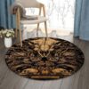 Horoscope Aries Round Carpet Floor Rug Living Room Bedroom Decor Round Area Rug Carpet