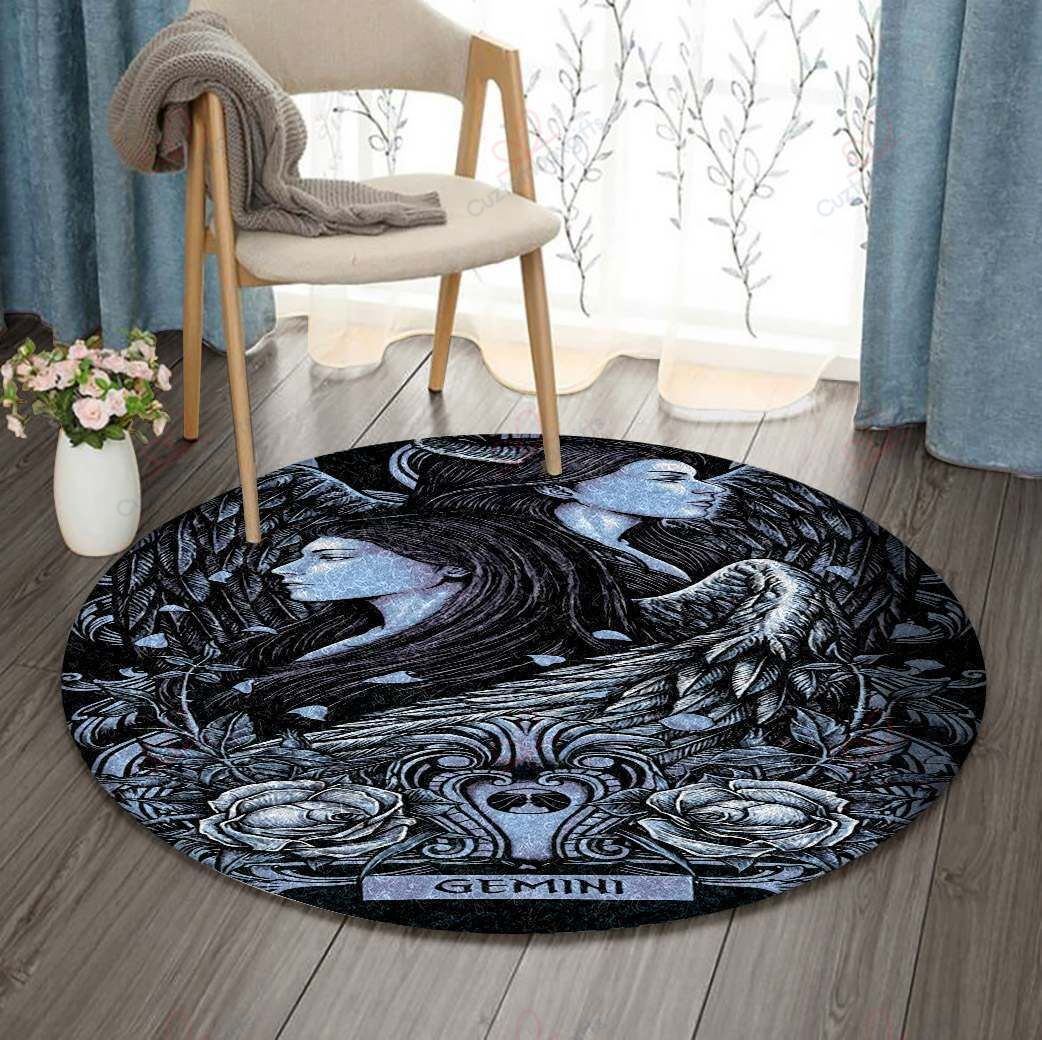 Horoscope Gemini Round Carpet Floor Rug Living Room Bedroom Decor Round Area Rug Carpet Horoscope Gemini Round Carpet Floor Rug Living Room Bedroom Decor Round Area Rug Carpet