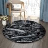 Horoscope Pisces Round Carpet Floor Rug Living Room Bedroom Decor Round Area Rug Carpet