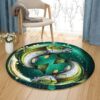 Horoscope Signs Pisces Round Carpet Floor Rug Living Room Bedroom Decor Round Area Rug Carpet