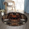 Horoscope Taurus Round Carpet Floor Rug Living Room Bedroom Decor Round Area Rug Carpet
