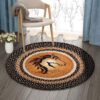 Horse And The Sunset Round Carpet Floor Rug Living Room Bedroom Decor Round Area Rug Carpet