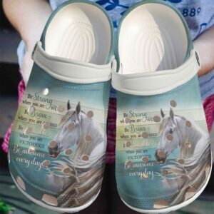 Horse Be Awesome Everyday Sku 1396 Crocs Clog Clog Shoes
