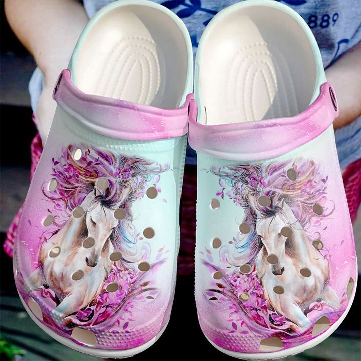Horse Beautiful V2 Sku 1411 Crocs Clog Clog Shoes Horse Beautiful V2 Sku 1411 Crocs Clog Clog Shoes